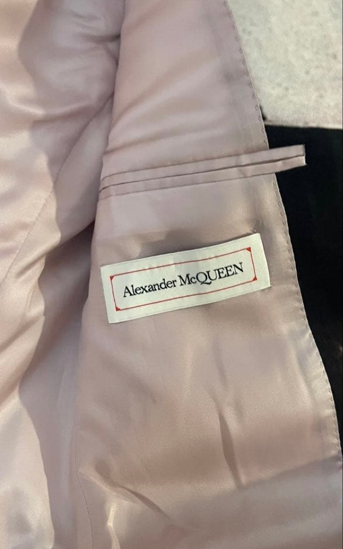 新品 23SS Alexander McQueen グラフィック ペイント ジャケット ブレザー 46 マルチ メンズ