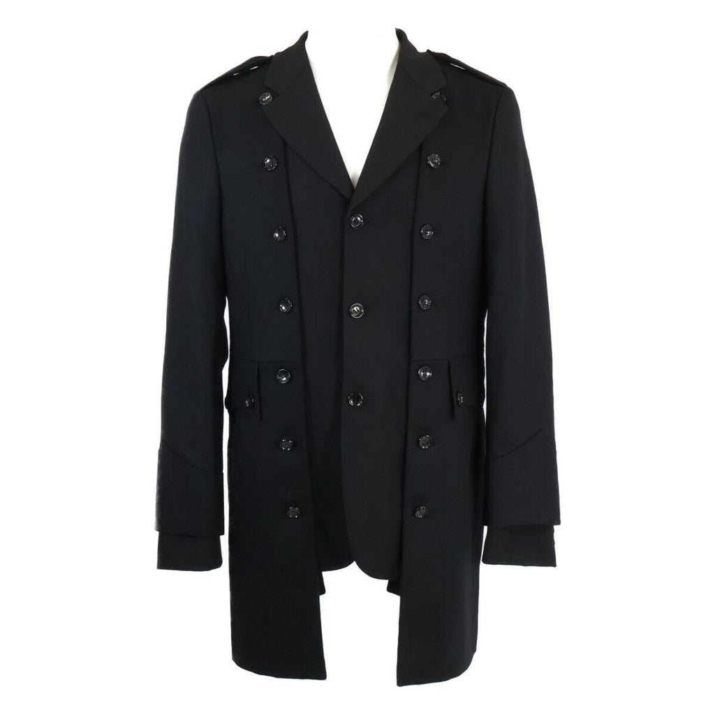 COMME des GARCONS HOMME PLUS 25AW Wool Gabardine x Wool Nylon Flannel Jacket Size M