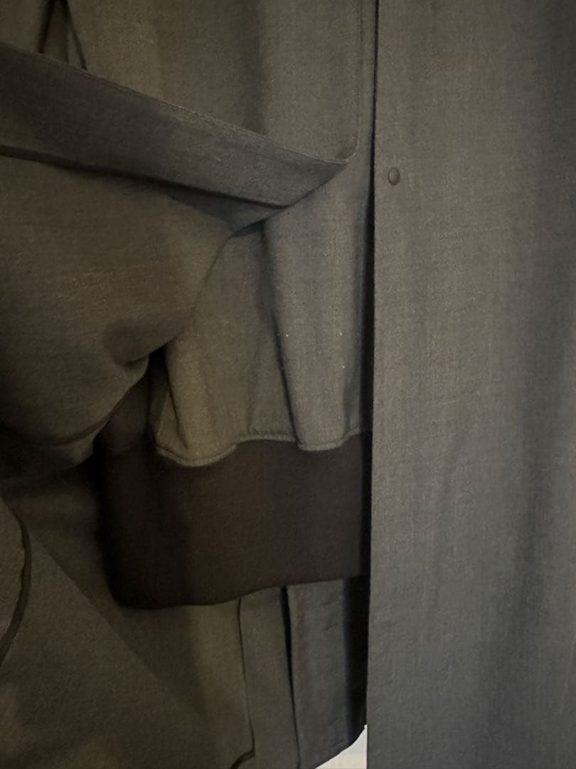Y-3 YOHJI YAMAMOTO Zip Up Padded Long Coat Jacket Blazer S Men Grey