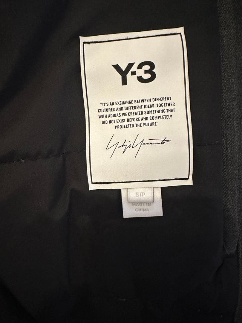 Y-3 YOHJI YAMAMOTO Zip Up Padded Long Coat Jacket Blazer S Men Grey