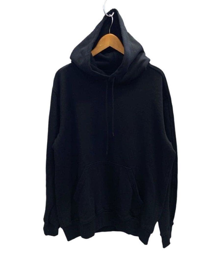 Yohji Yamamoto S'YTE French Terry Stitch Work Message & Crow Pullover Hoodie Black