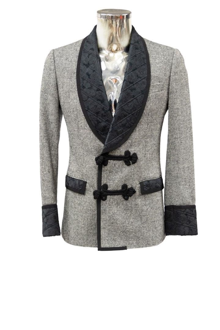 全新吊牌未剪 傳奇 DOLCE & GABBANA 禮服夾克 西裝外套 灰色 男款 44 S