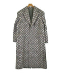 LOUIS VUITTON Virgil Abloh Silver Monogram Felt SB Coat Grey Size 48 (L)