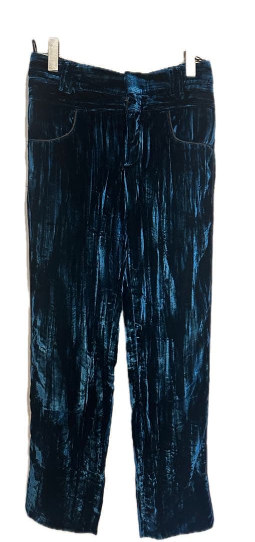 SAINT LAURENT Jacket velvet velour set-up suit Navy Blue 52 L 44 S Men