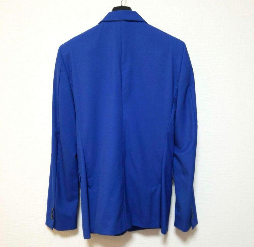 Alexander Mcqueen Suit Setup Unisex Blue Grey Tailored jacket Pants Men Woman