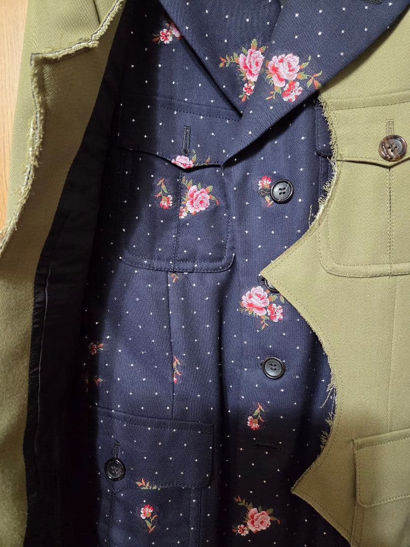COMME des GARÇONS HOMME PLUS 2022SS "Existence of Flowers" Jacket Size S