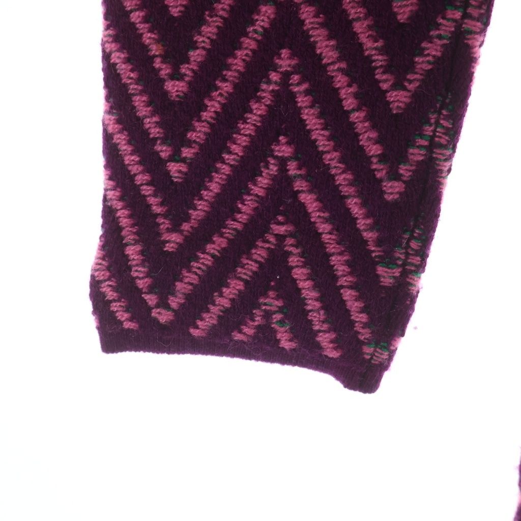 CHANEL P71619K10290 Coco Mark Herringbone Long Dress Purple x Pink Size 34