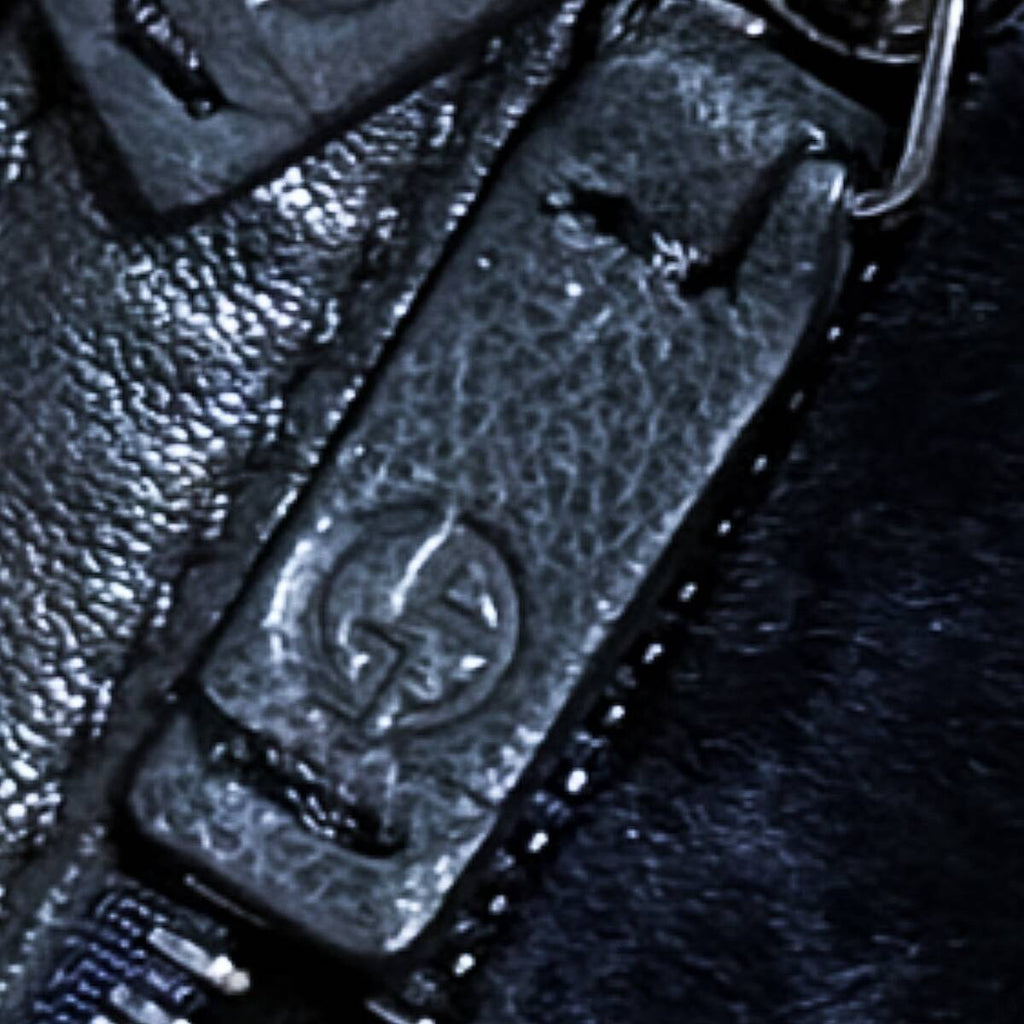 GIORGIO ARMANI Leather  Shearling Panel Moto Jacket Velvet Velour