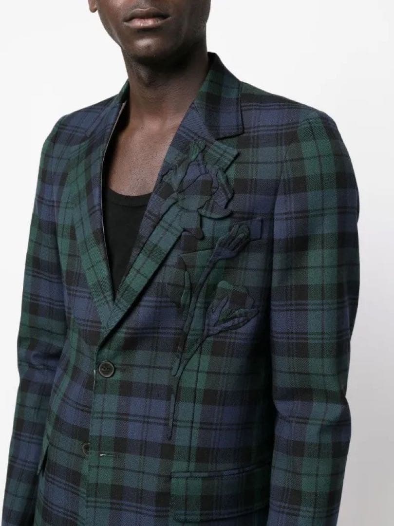 新品 23AW Valentino タータンチェック ウールジャケット メンズ
