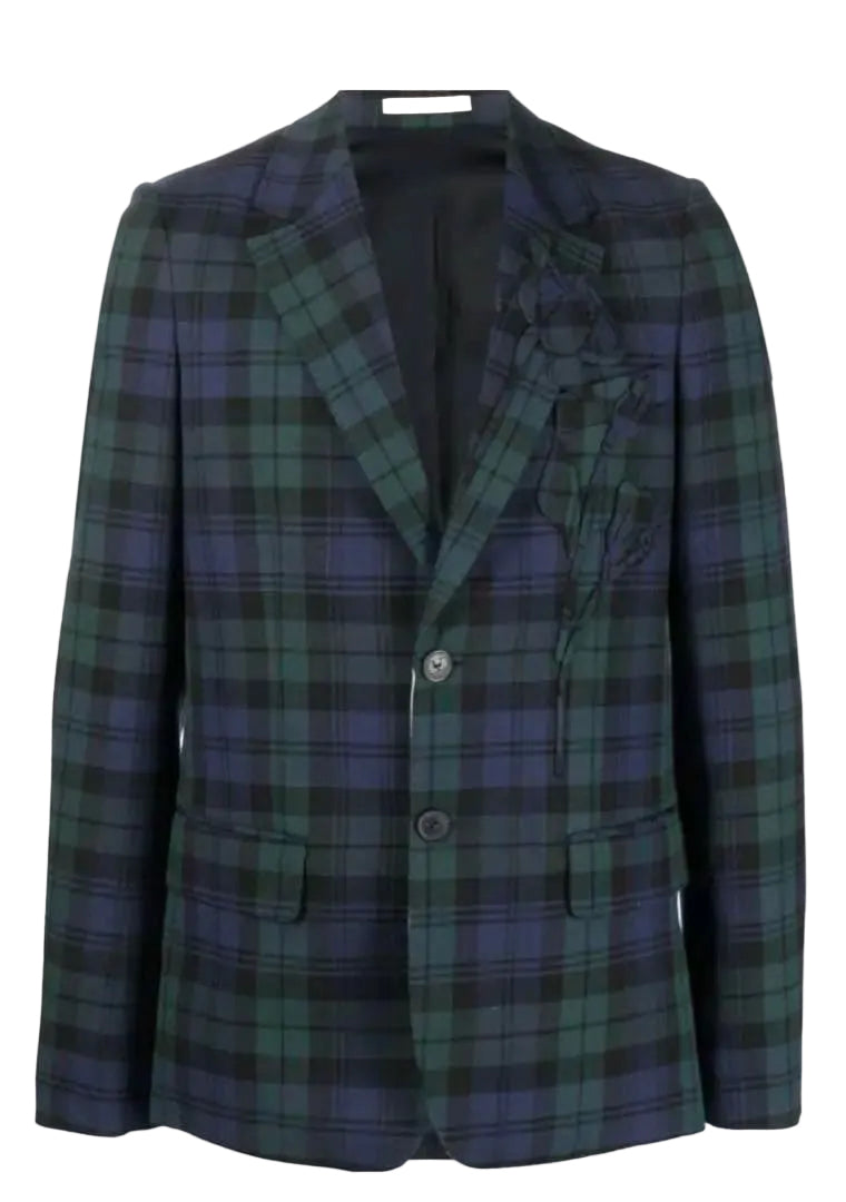 新品 23AW Valentino タータンチェック ウールジャケット メンズ