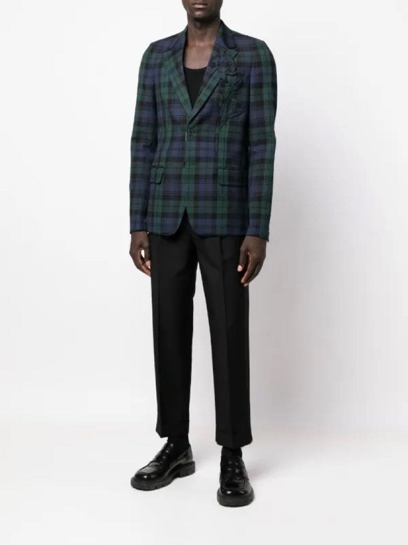 新品 23AW Valentino タータンチェック ウールジャケット メンズ