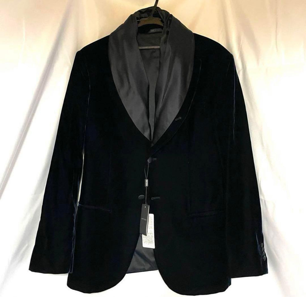 Velvet Giorgio Armani 3 Piece Set Up Suit Velvet Velour Jacket Pants Vest Men