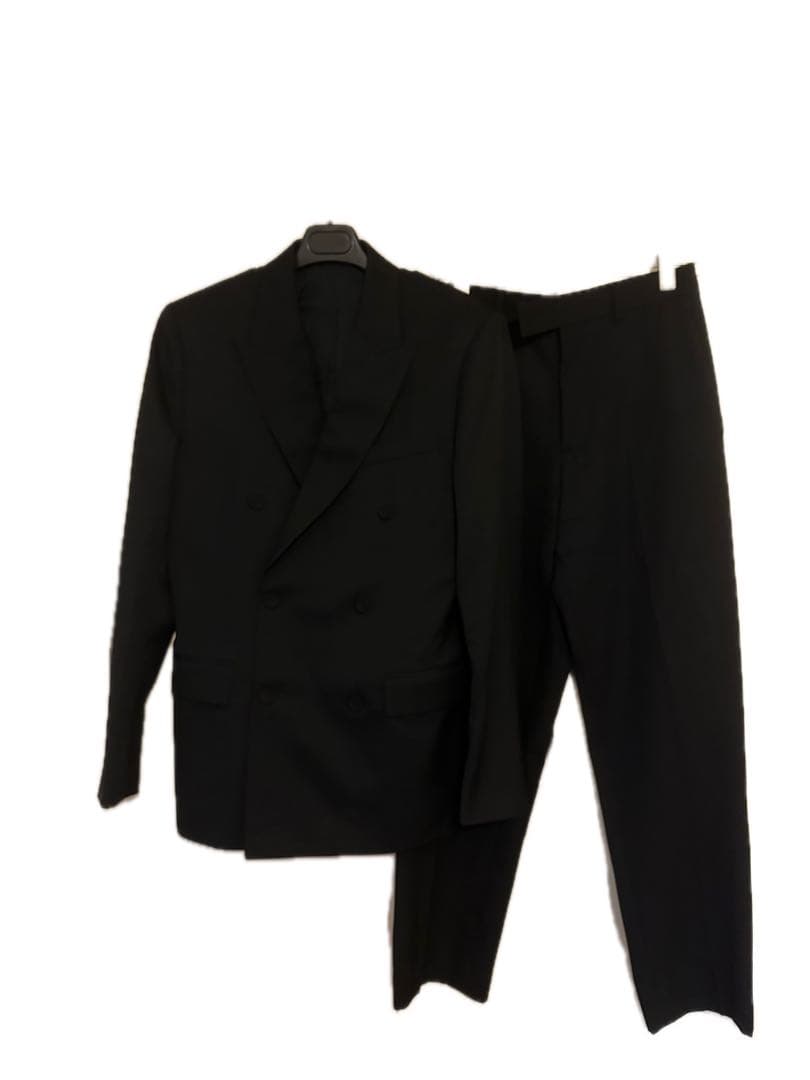 Current Brand tag DIOR HOMME Setup Suit Black Jacket 48 Pants 46 Men