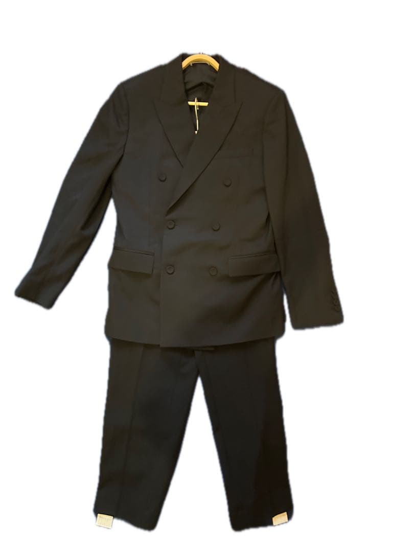 Current Brand tag DIOR HOMME Setup Suit Black Jacket 48 Pants 46 Men