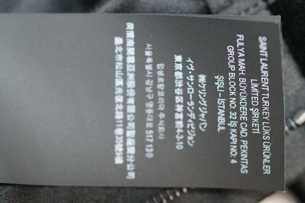 SAINT LAURENT PARIS Velvet Smoking Pants Black 751480 Y1H04
