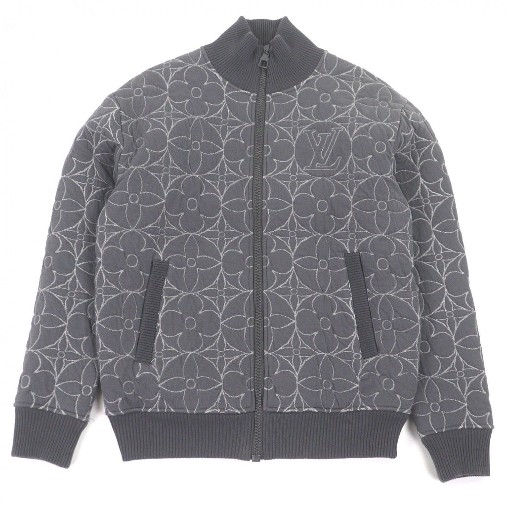 LOUIS VUITTON 2021AW Monogram LV Logo Zip-Through Quilted Blouson Grey Size XS