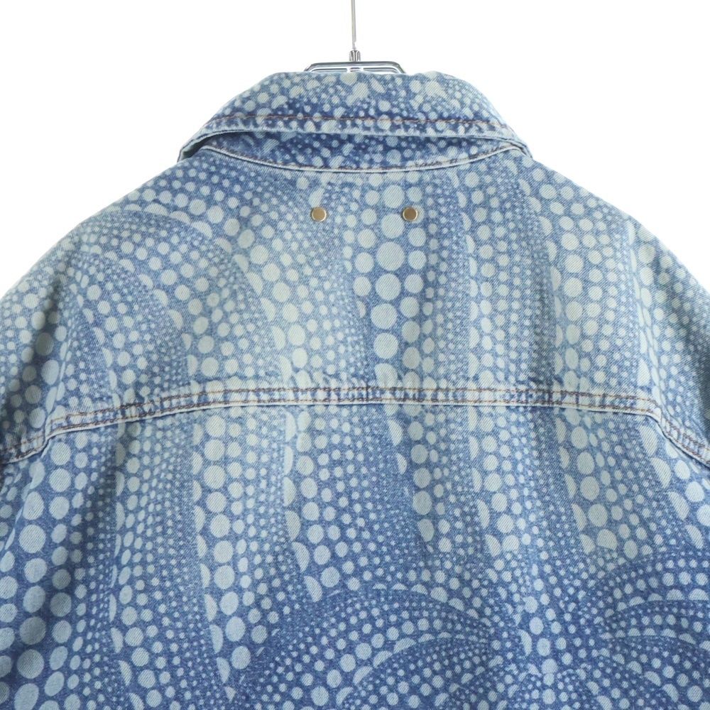 LOUIS VUITTON 2023AW x Yayoi Kusama Dot Zip-Up Denim Blouson RM232H HOA30W Size 52