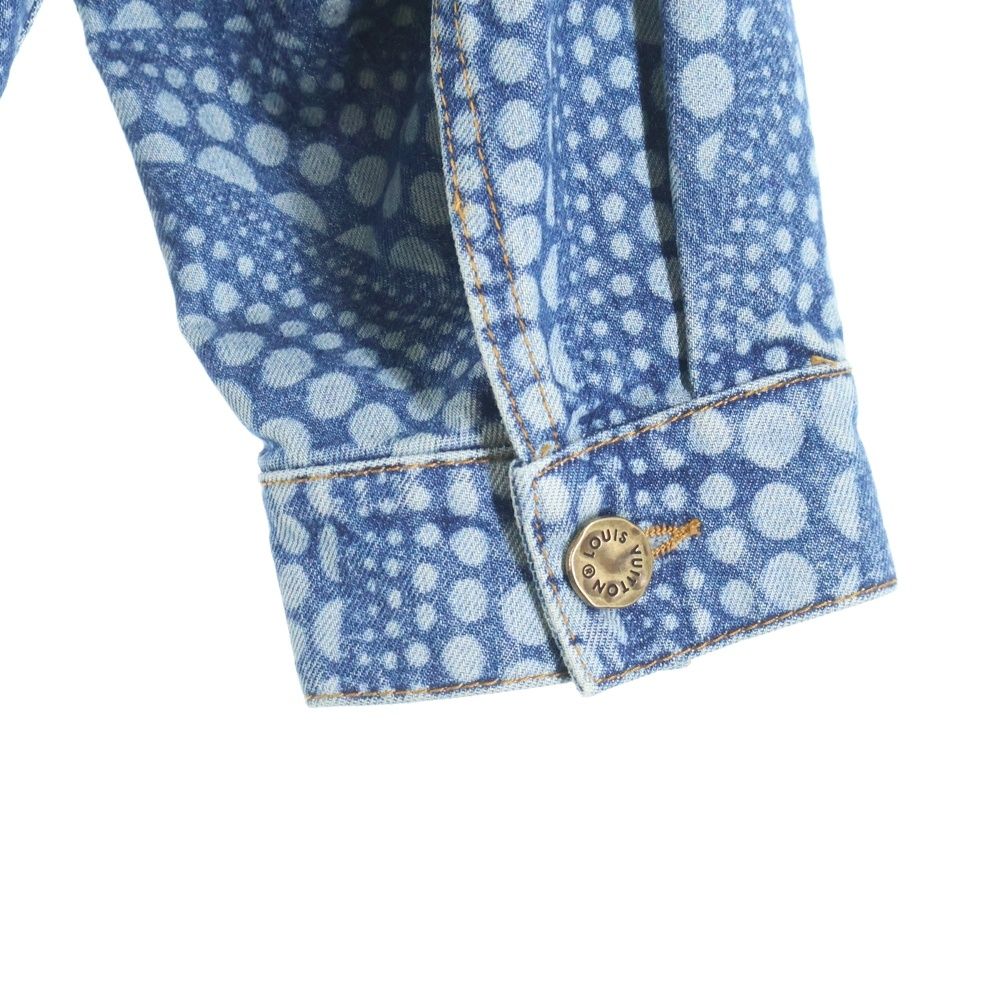 LOUIS VUITTON 2023AW x Yayoi Kusama Dot Zip-Up Denim Blouson RM232H HOA30W Size 52