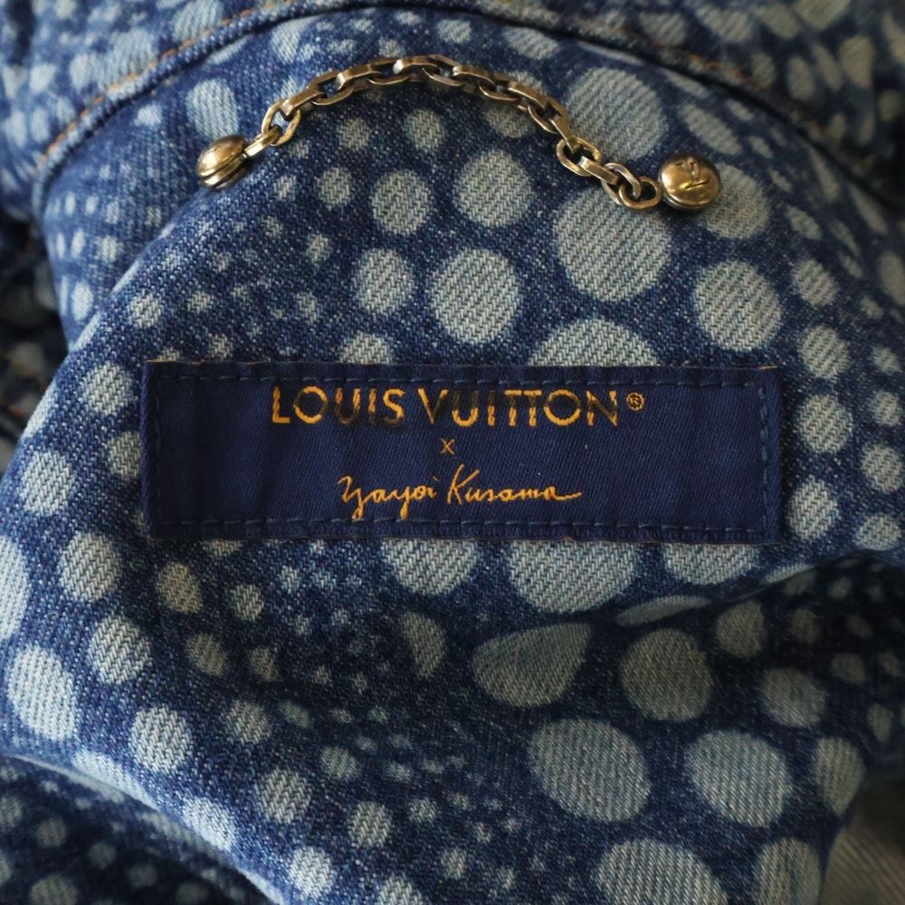 LOUIS VUITTON 2023AW x Yayoi Kusama Dot Zip-Up Denim Blouson RM232H HOA30W Size 52