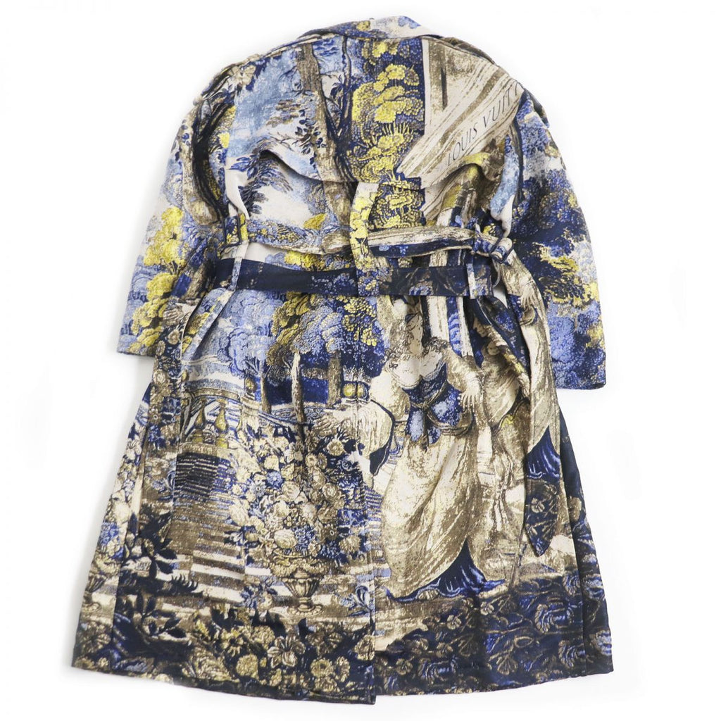 NWT LOUIS VUITTON 20SS Pre-Collection Tapestry DNA Belted Trench Coat Size 50