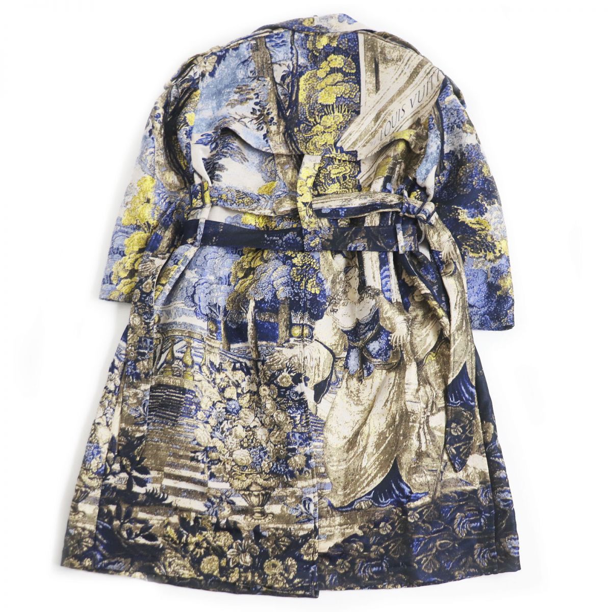 NWT LOUIS VUITTON 20SS Pre-Collection Tapestry DNA Belted Trench Coat Size 50