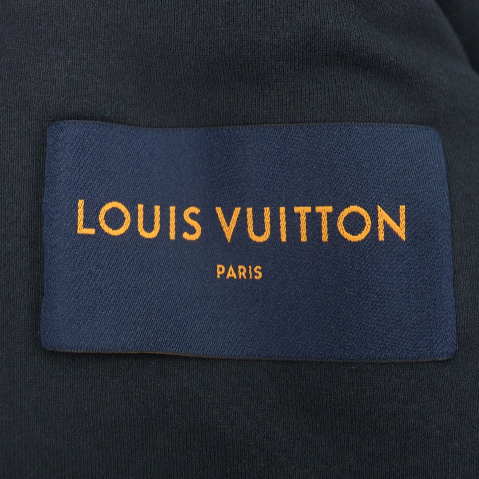 LOUIS VUITTON 2023 HOY15W Monogram Jacquard Zip-Up Fleece Jacket Green Navy Size S