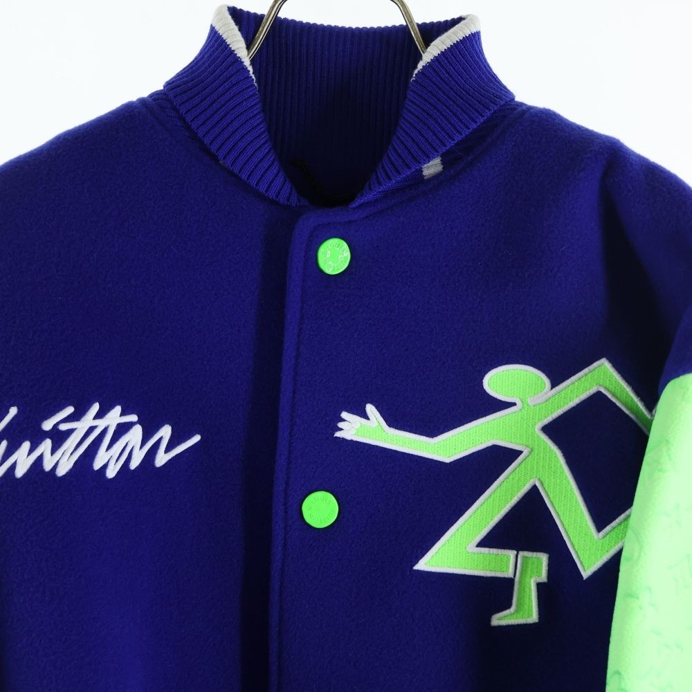 LOUIS VUITTON 2022SS Gradient Monogram Stadium Jacket Size 48