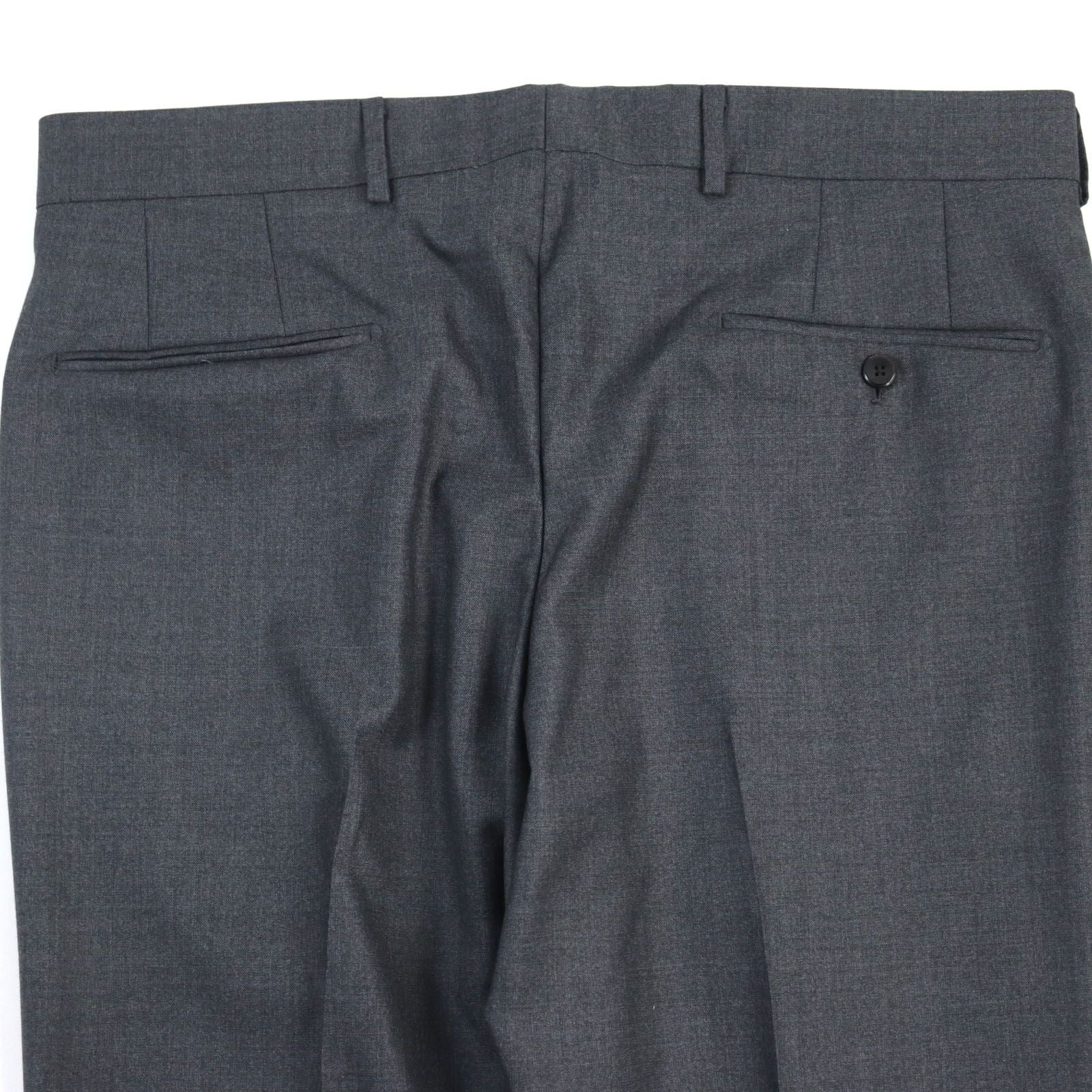 Louis Vuitton Silk Blend LV Logo Embroidery Double Breasted Jacket Pants Suit Grey Size 50