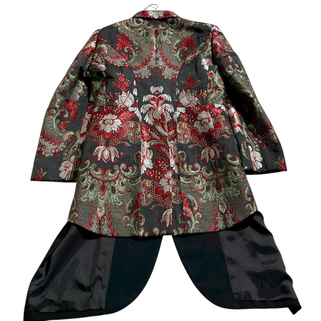 COMME des GARÇONS HOMME PLUS 2019AW Floral Embroidery Layered Tailcoat Jacket Size S