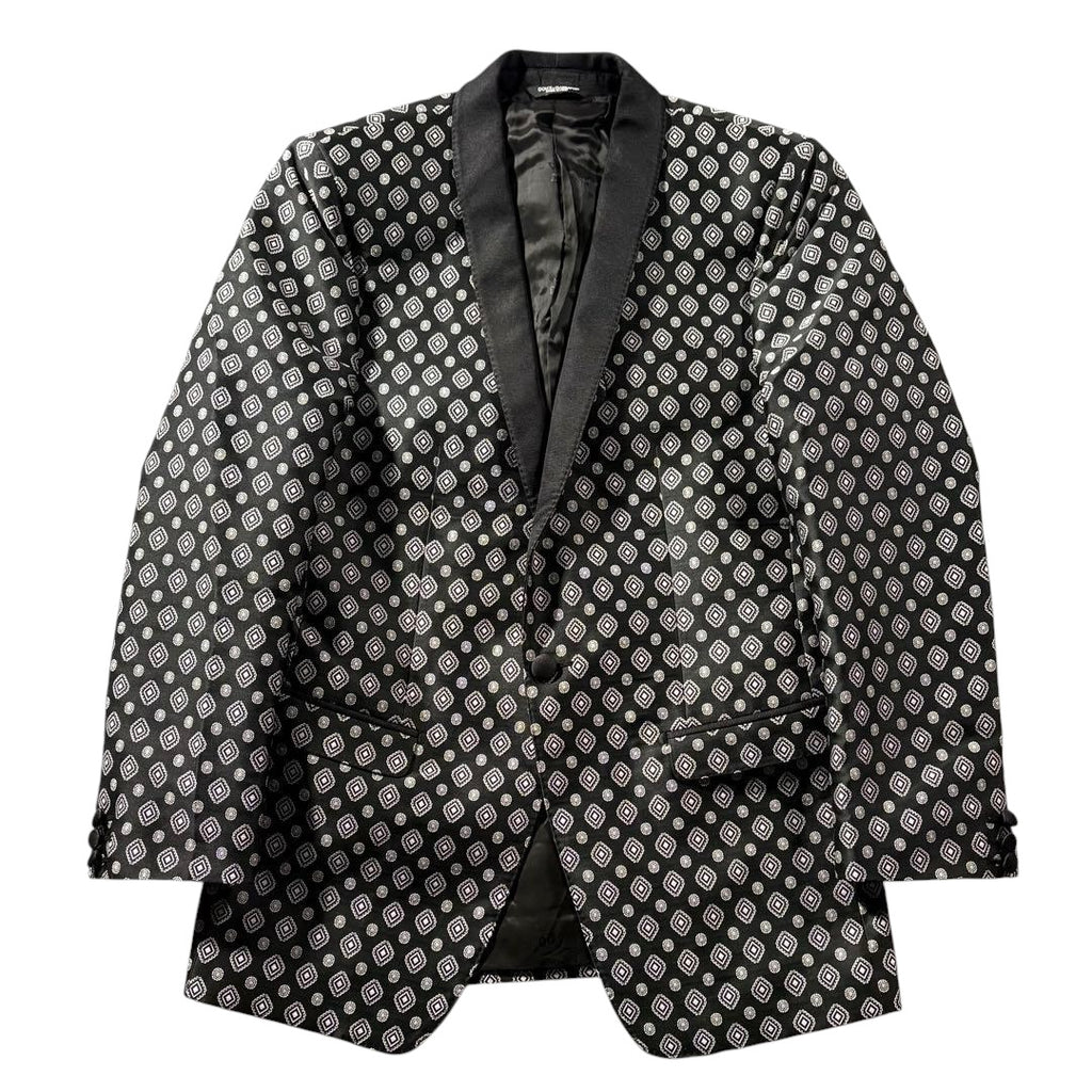 DOLCE & GABBANA All-Over Pattern Dress Suit Setup Size 46