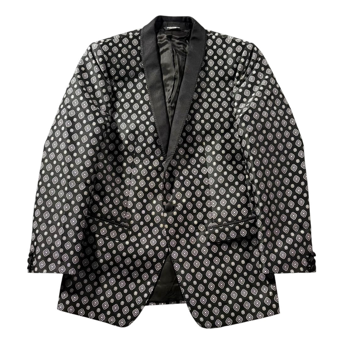 DOLCE & GABBANA All-Over Pattern Dress Suit Setup Size 46