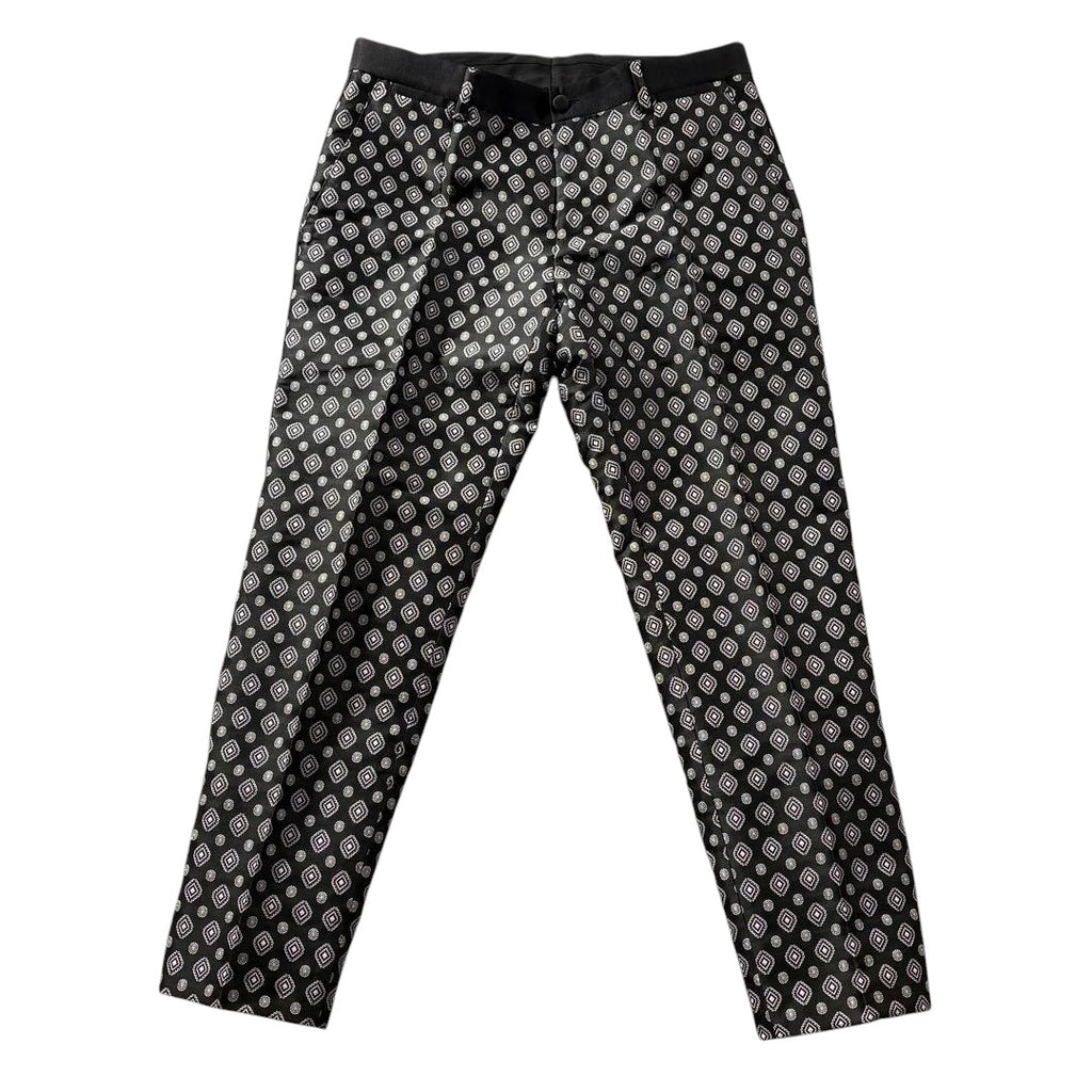 DOLCE & GABBANA All-Over Pattern Dress Suit Setup Size 46
