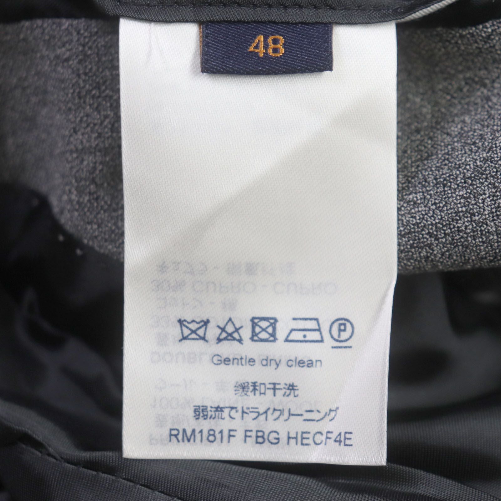 LOUIS VUITTON PONT NEUF FIT Wool 100% Suit Setup Size 48