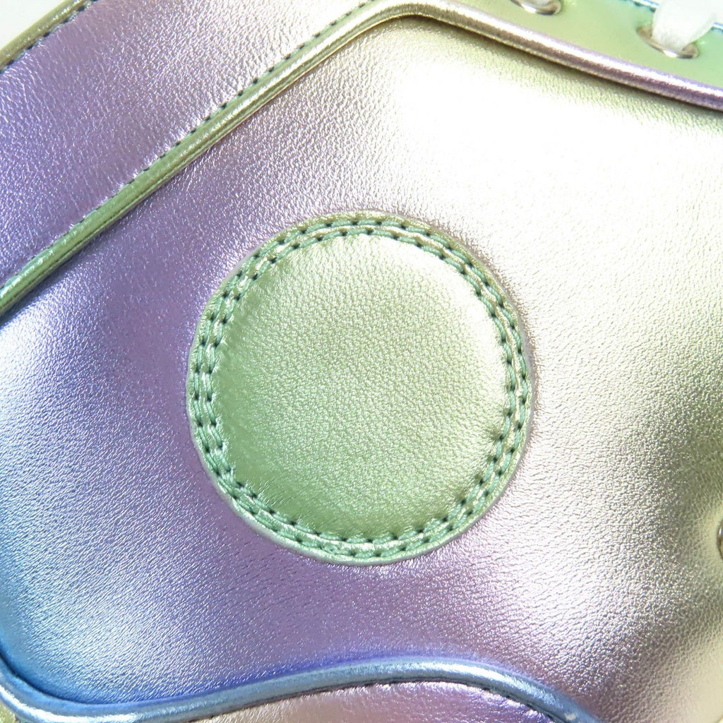 Christian Louboutin FUN LOUIS FLAT NAPPA LAM LICORNE High-Top Sneakers Metallic Aurora Size 42.5
