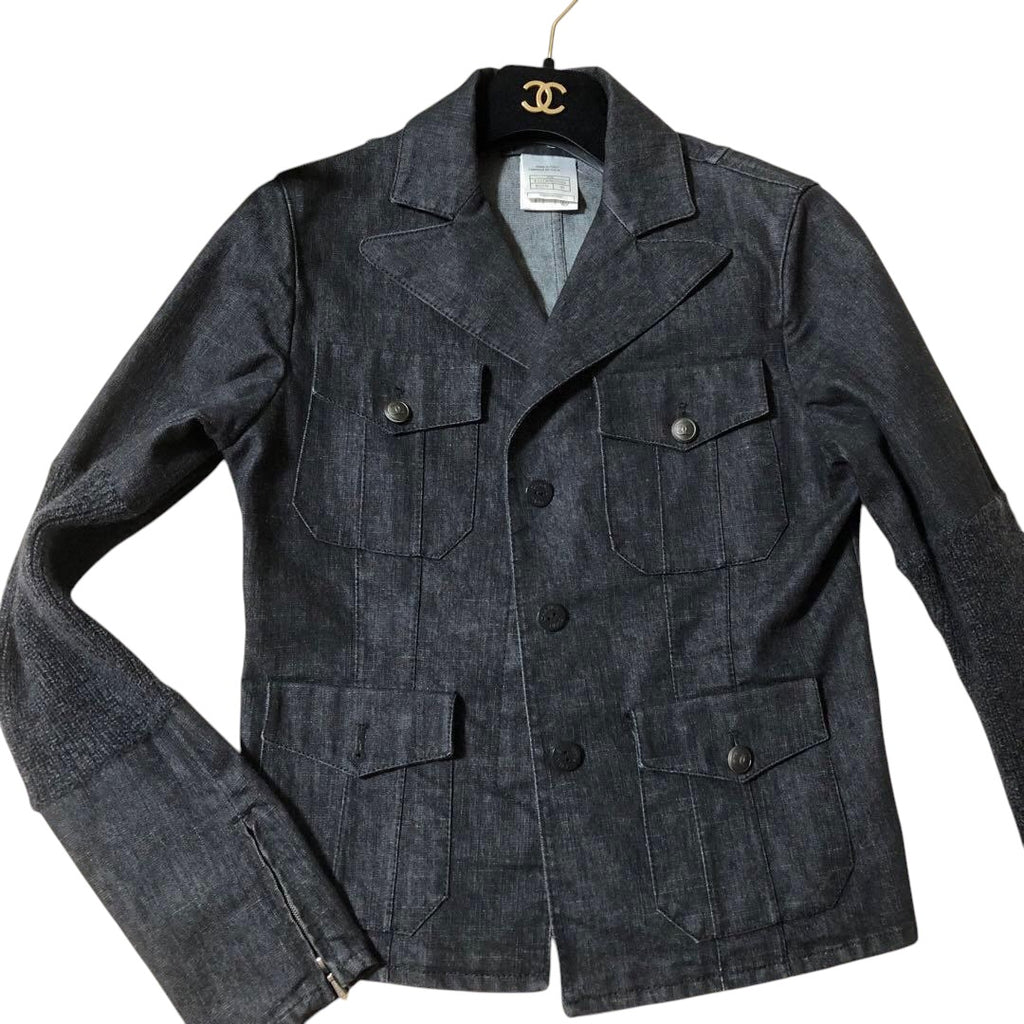CHANEL Denim Jacket Size 38