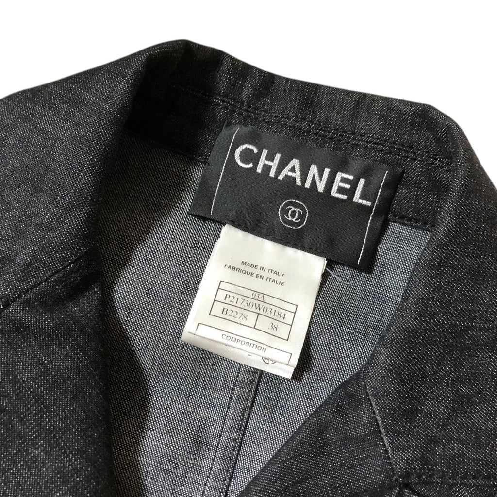CHANEL Denim Jacket Size 38