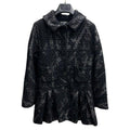 Chanel Coco Button Wool Painted Peplum Knit Jacket