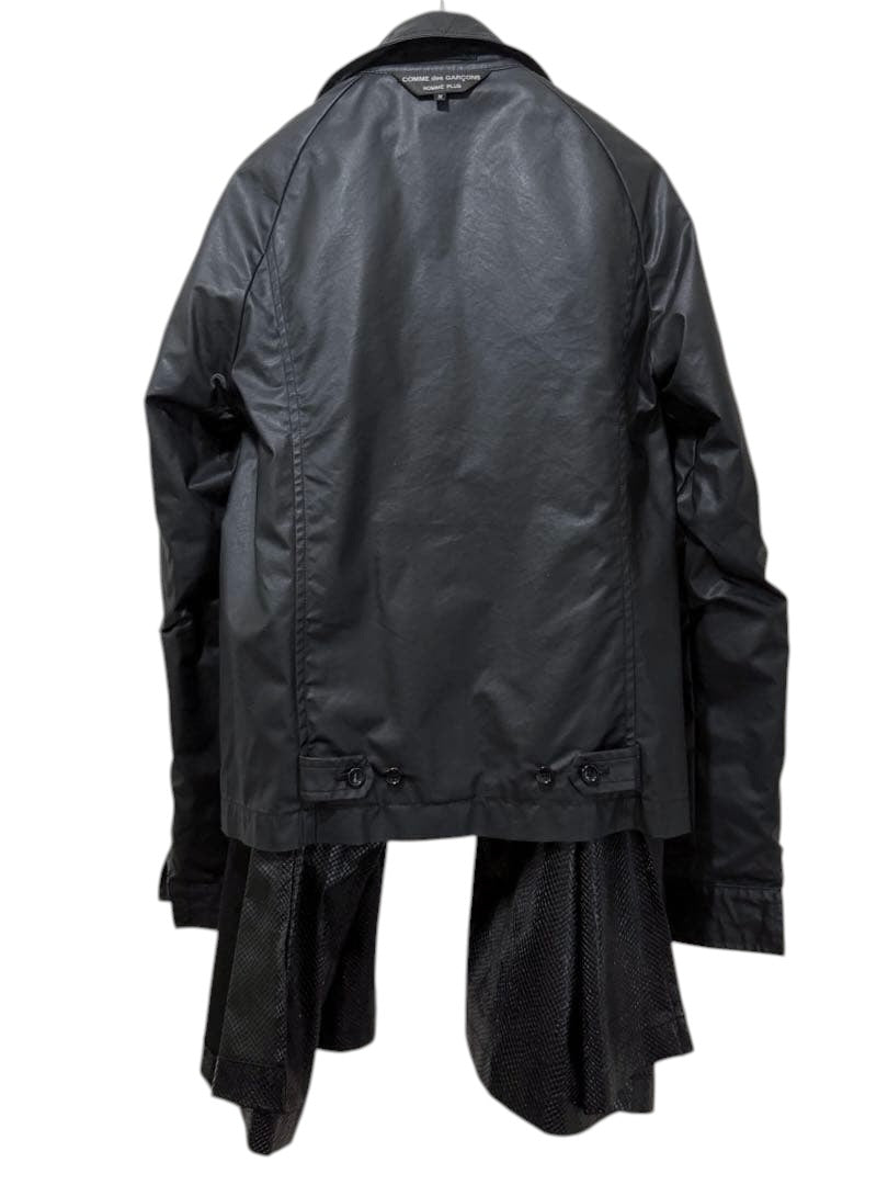 COMME des GARÇONS HOMME PLUS 2021AW 2-Way Python-Effect Leather Jacket