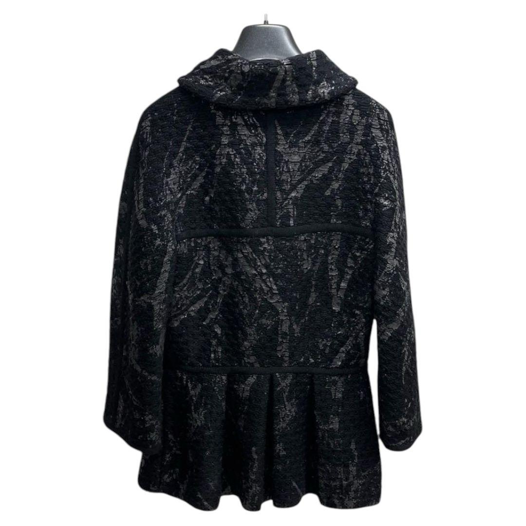 Chanel Coco Button Wool Painted Peplum Knit Jacket