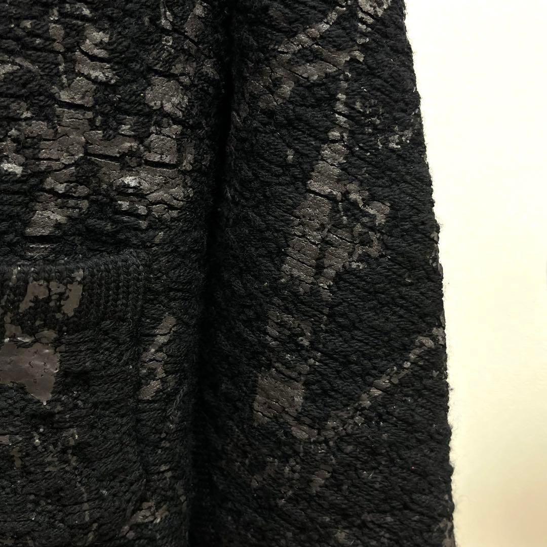 Chanel Coco Button Wool Painted Peplum Knit Jacket
