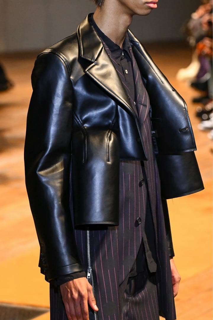 COMME des GARÇONS HOMME PLUS 2023AW Fake Leather Jacket