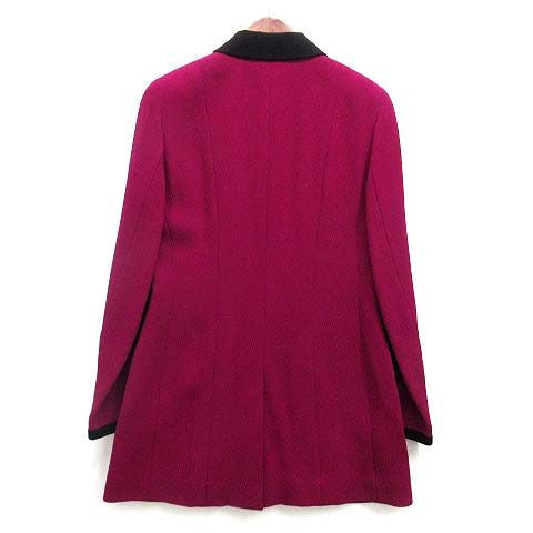 CHANEL BOUTIQUE Embossed Wool Long Jacket