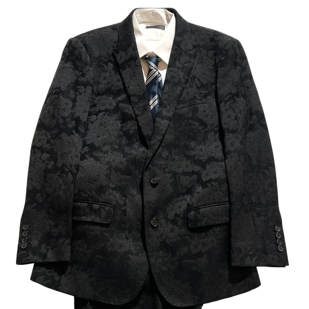 DOLCE & GABBANA Lace Fabric Jacket & Pants Suit Setup Men's