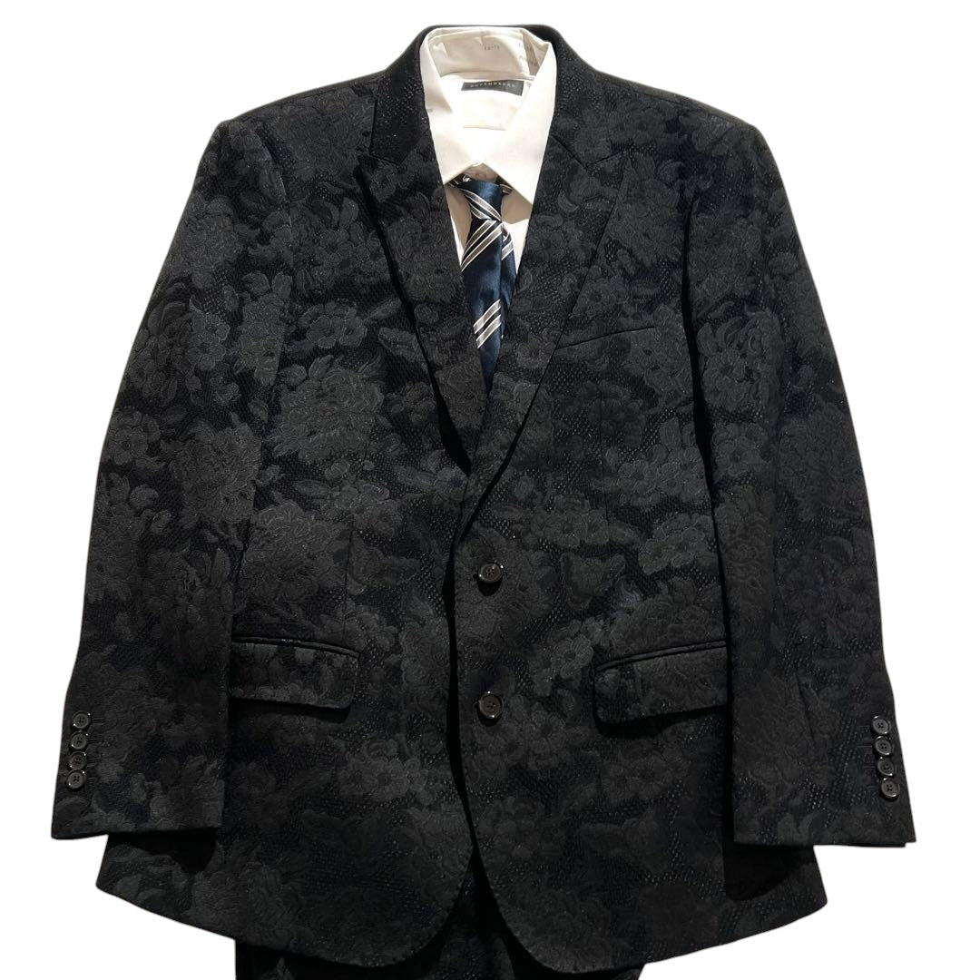 DOLCE & GABBANA Lace Fabric Jacket & Pants Suit Setup Men's