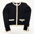 CHANEL Cashmere Cardigan Black & White