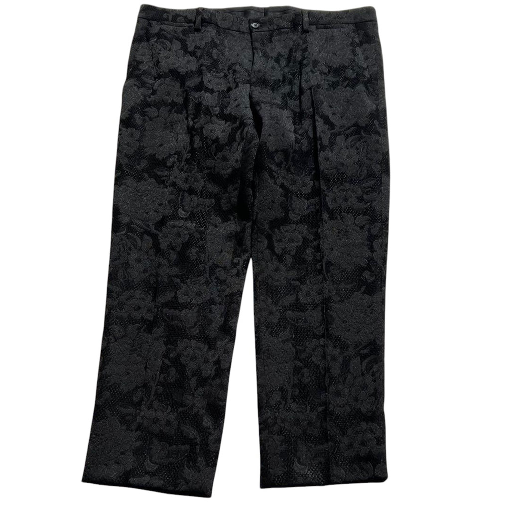 DOLCE & GABBANA Lace Fabric Jacket & Pants Suit Setup Men's