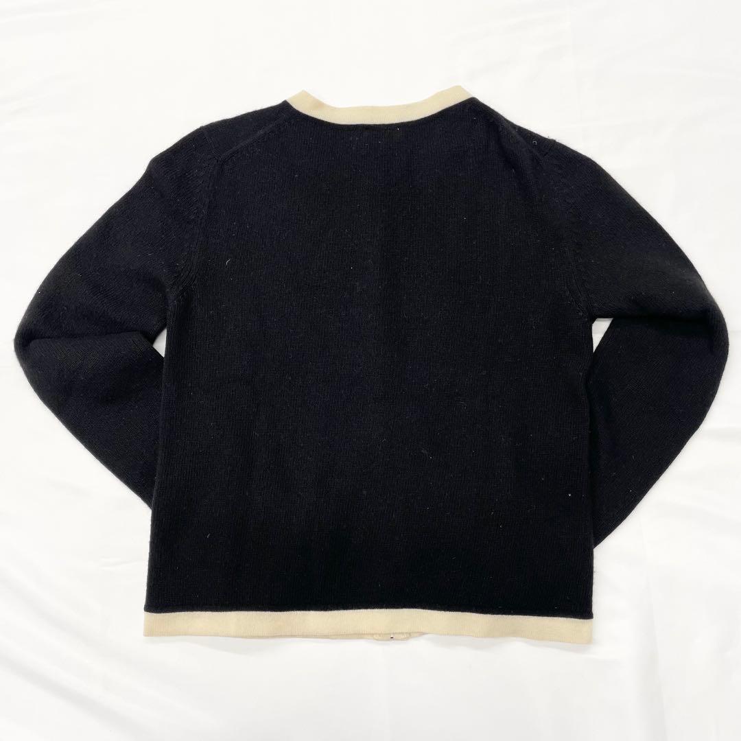 CHANEL Cashmere Cardigan Black & White
