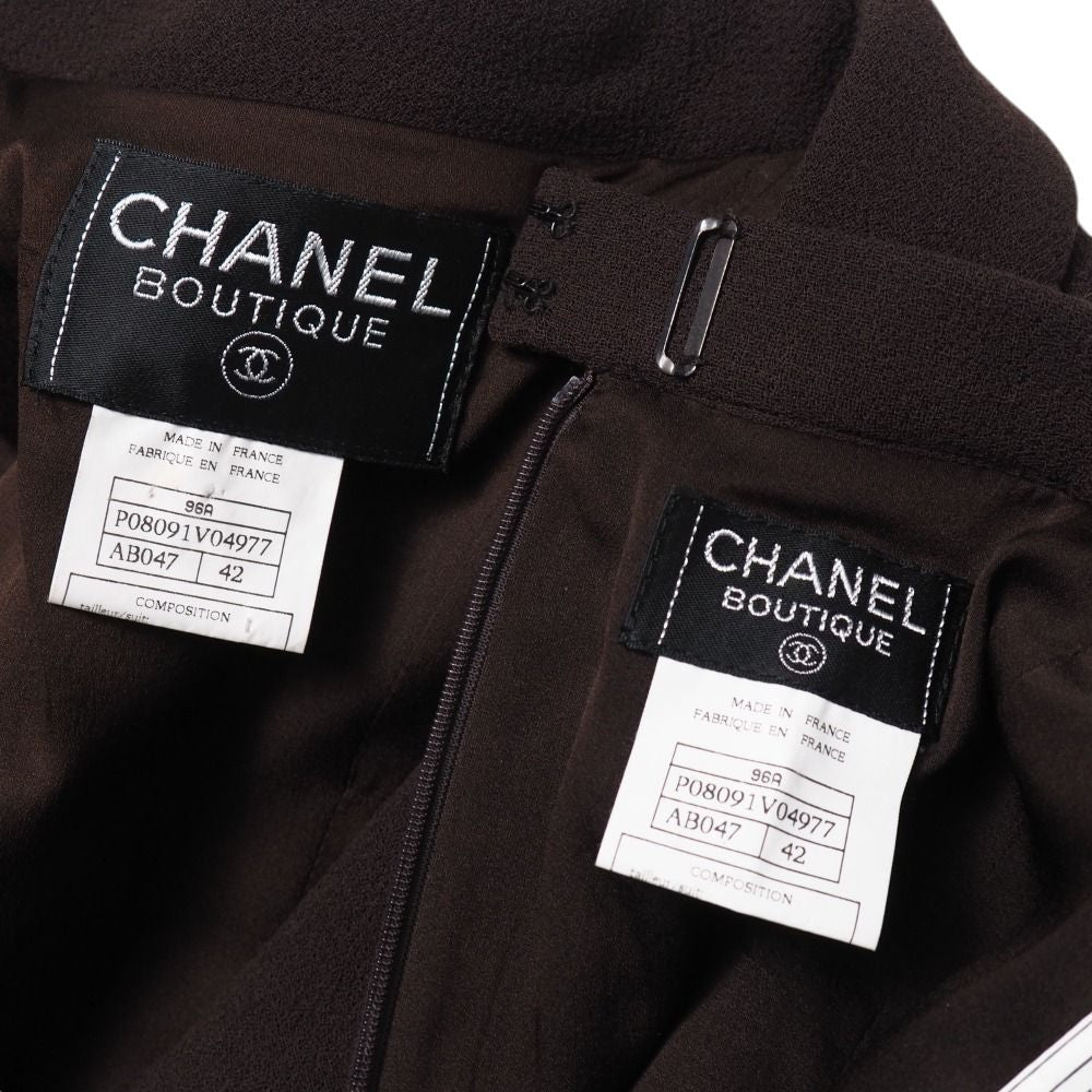 CHANEL Vintage Skirt Suit 96A Setup Size 42