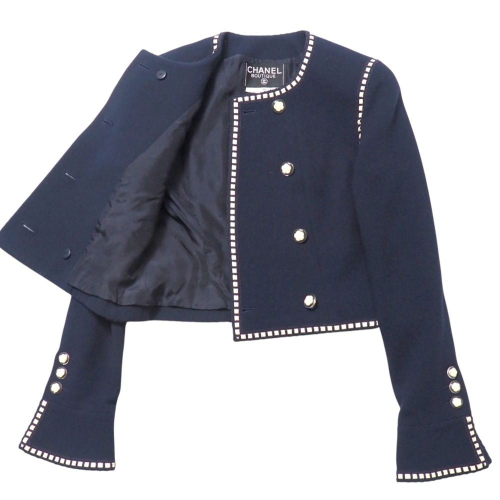 CHANEL Vintage Set Up Skirt Suit Size 38