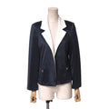 CHANEL Tailored Jacket Gripoix Buttonless Size 34
